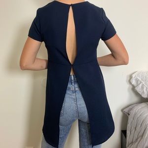 GLAMOROUS Navy Blouse